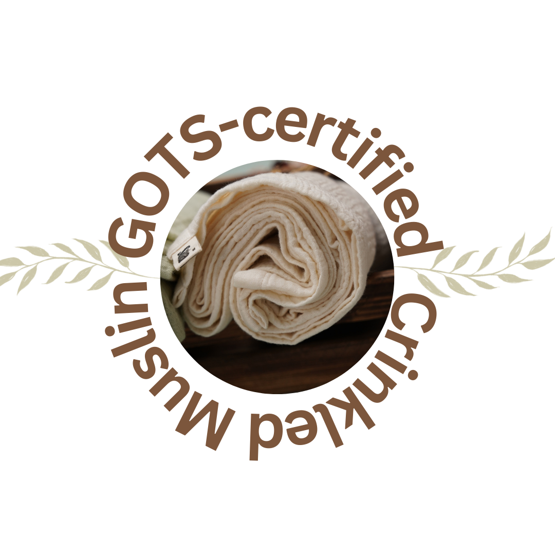 GOTS Certified Crinkled Muslin Material