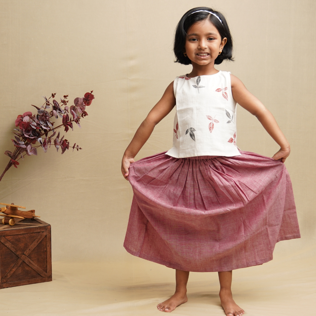 Indian Girl Wearing Saha Minimalist Clothing