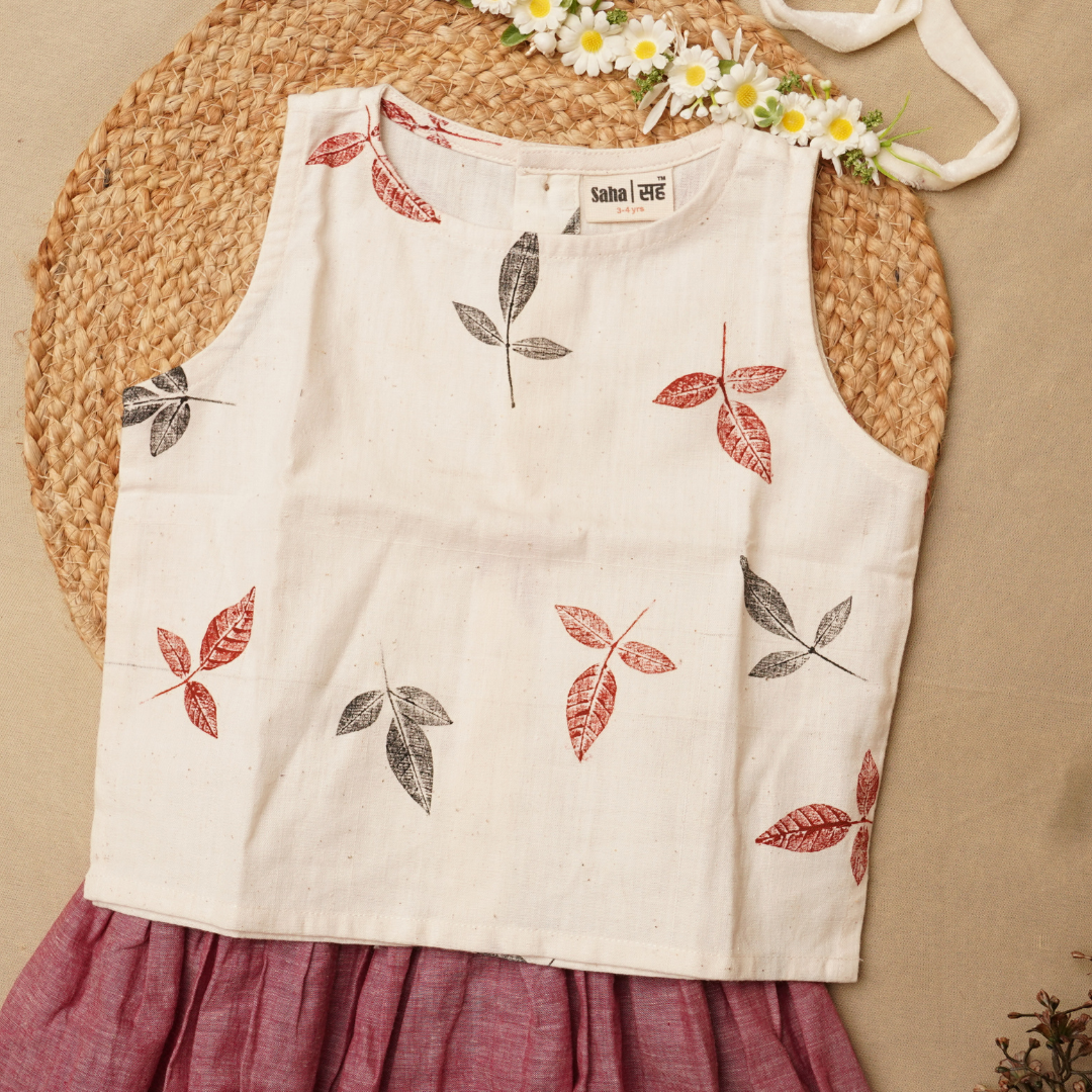 Minimalist Khadi Top For Girls