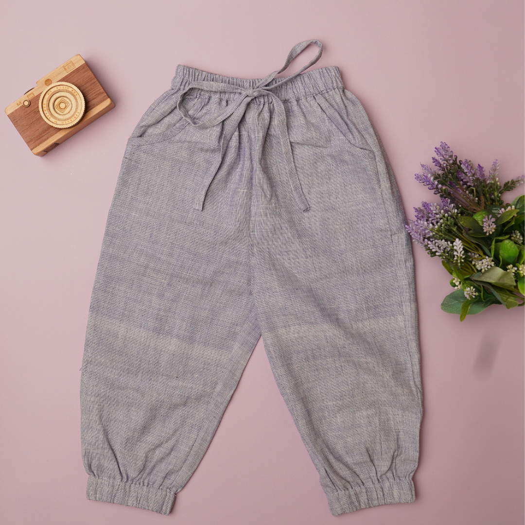 Purple Khadi Joggers for girls and boys