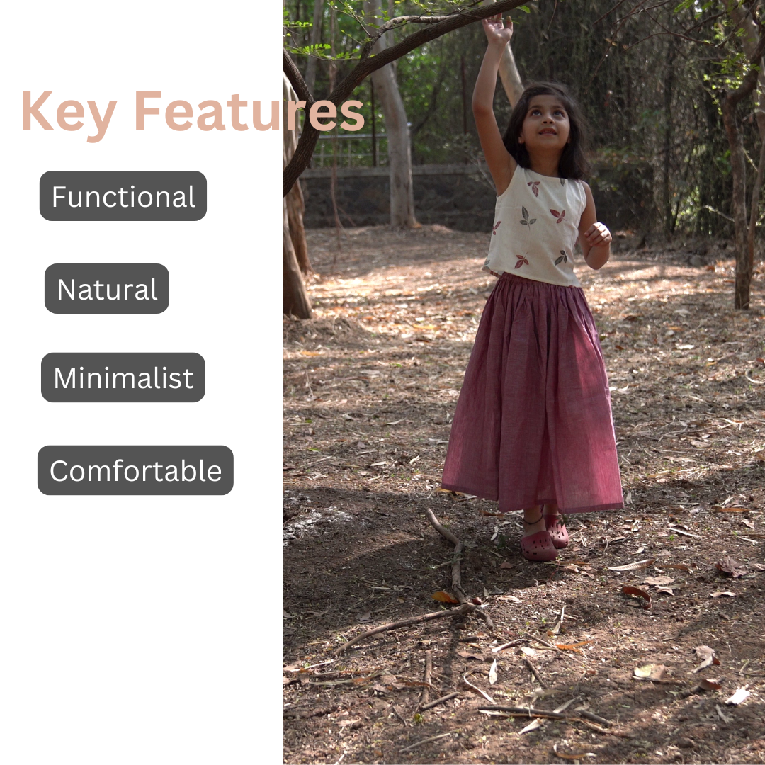 girls outfit in pure cotton