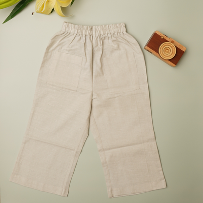 Khadi Cotton pants with front pockets