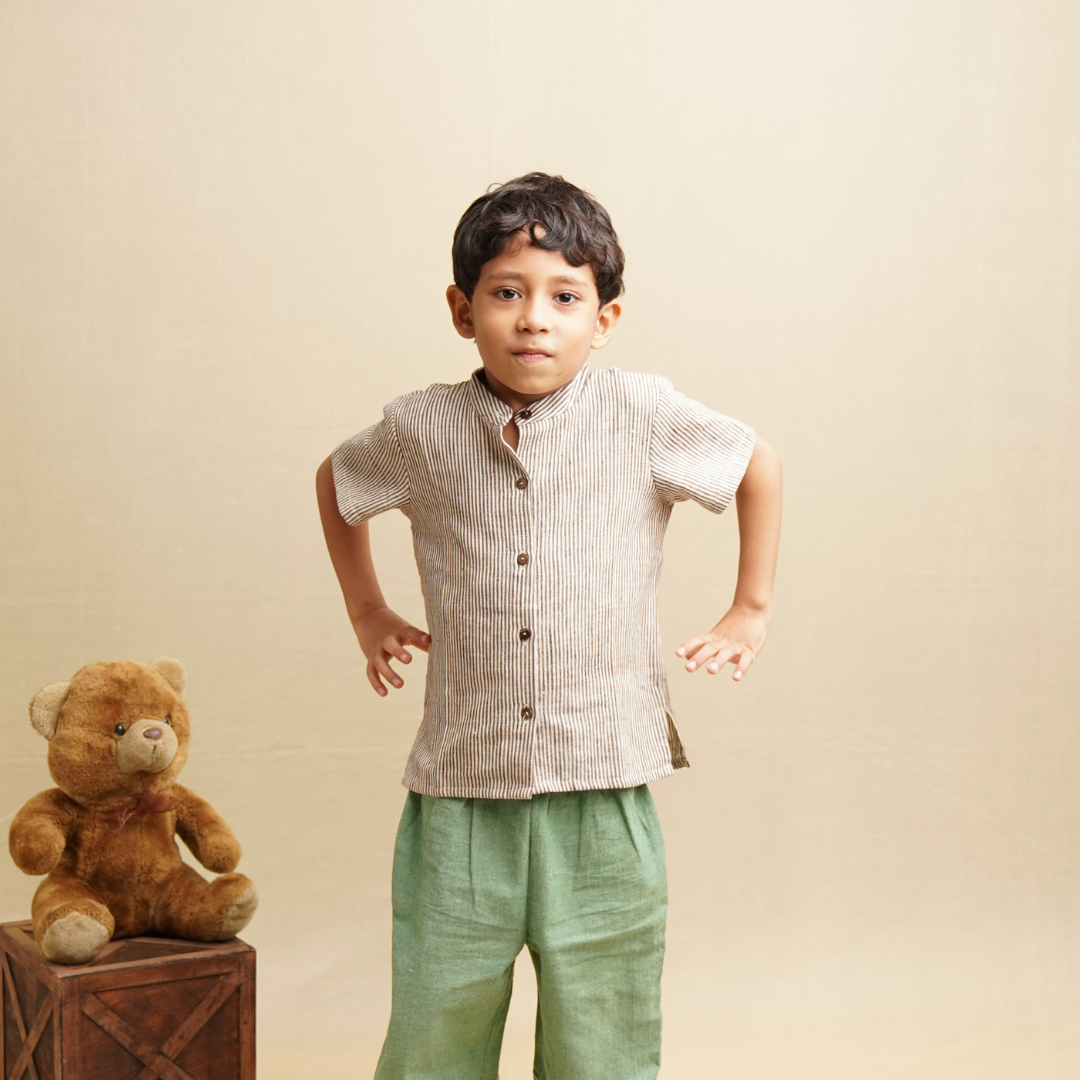 Comfortable Minimalist Design for Khadi Shirt for Boys