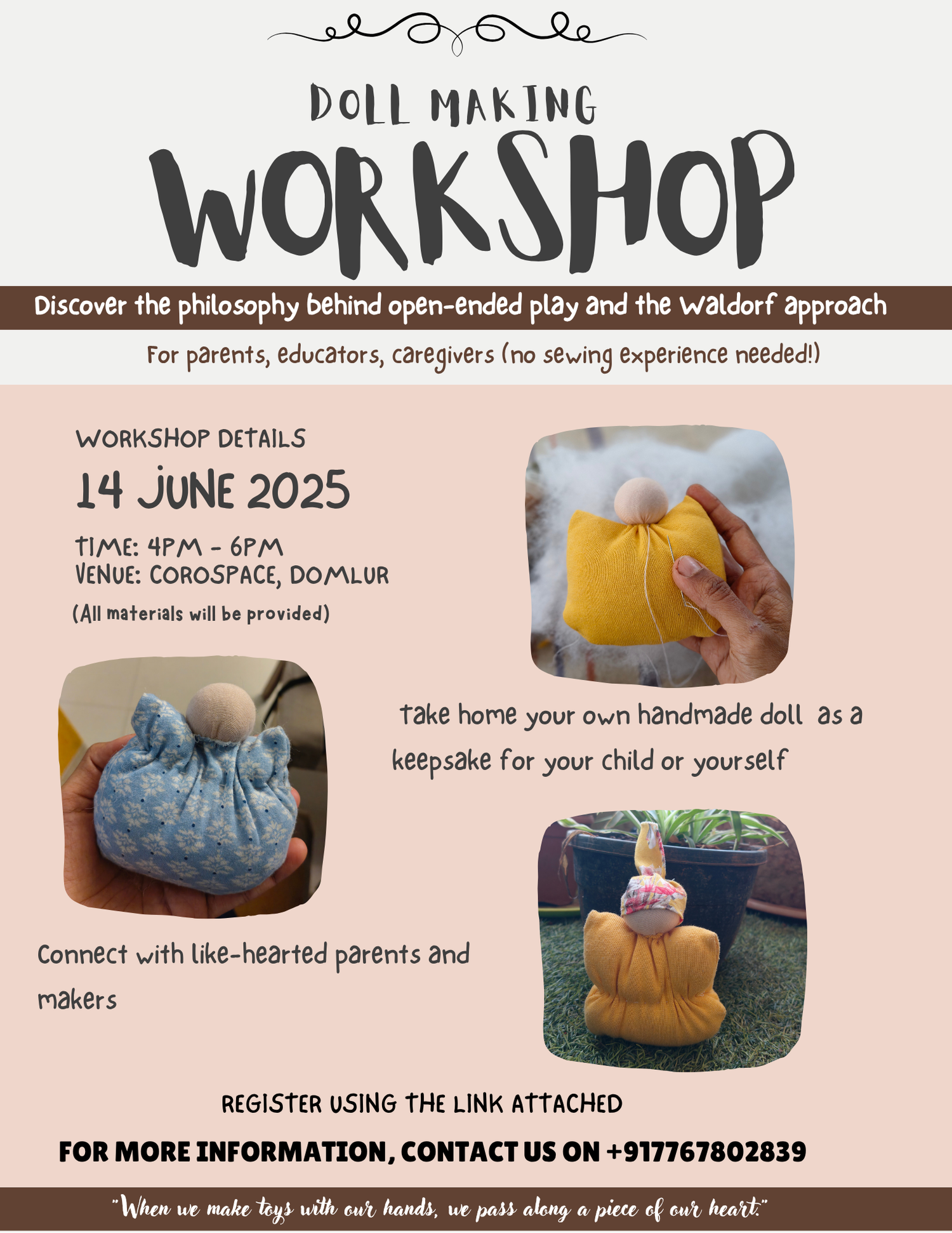 Doll Making Workshop Details