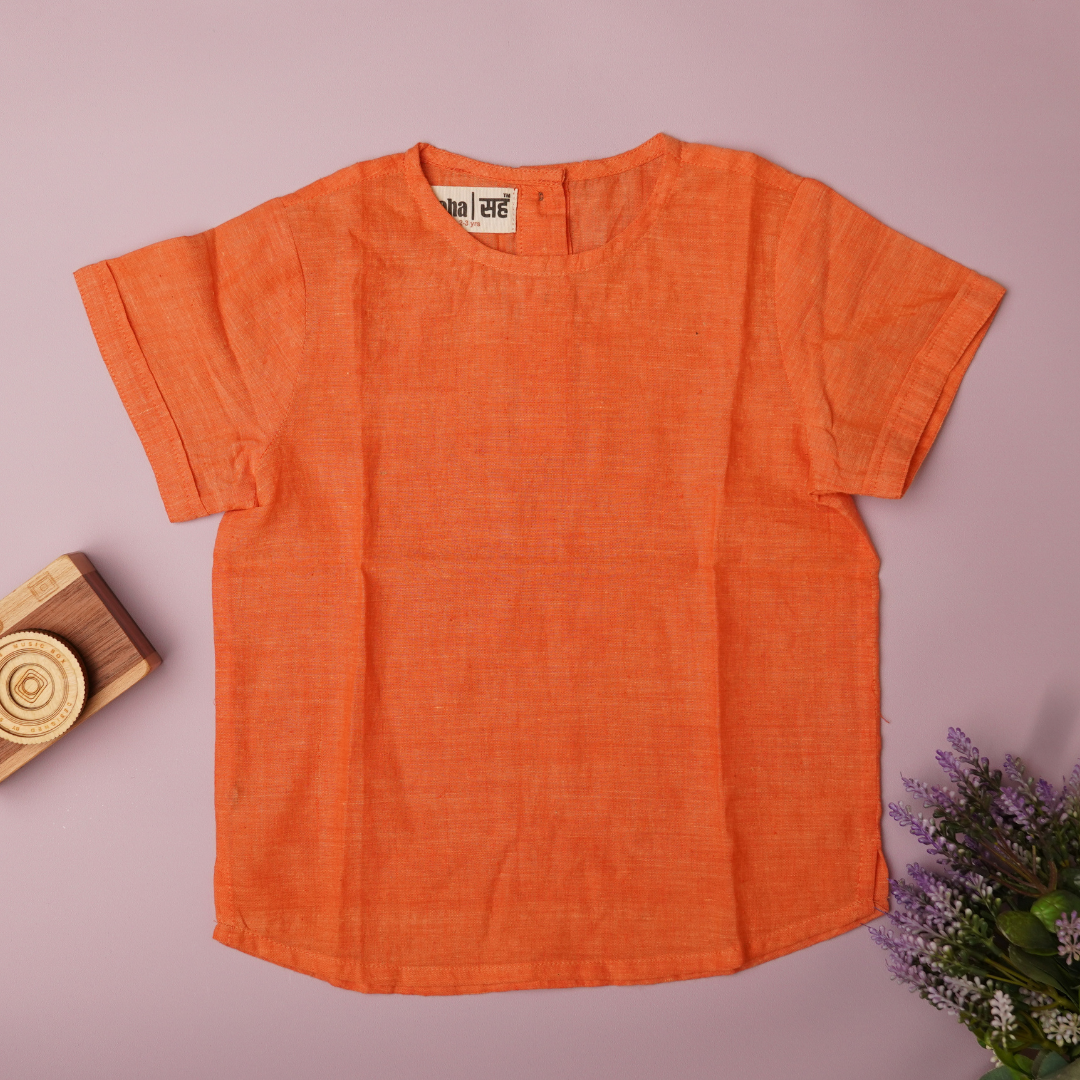 Khadi Cotton Top for Girls Natural Fabric