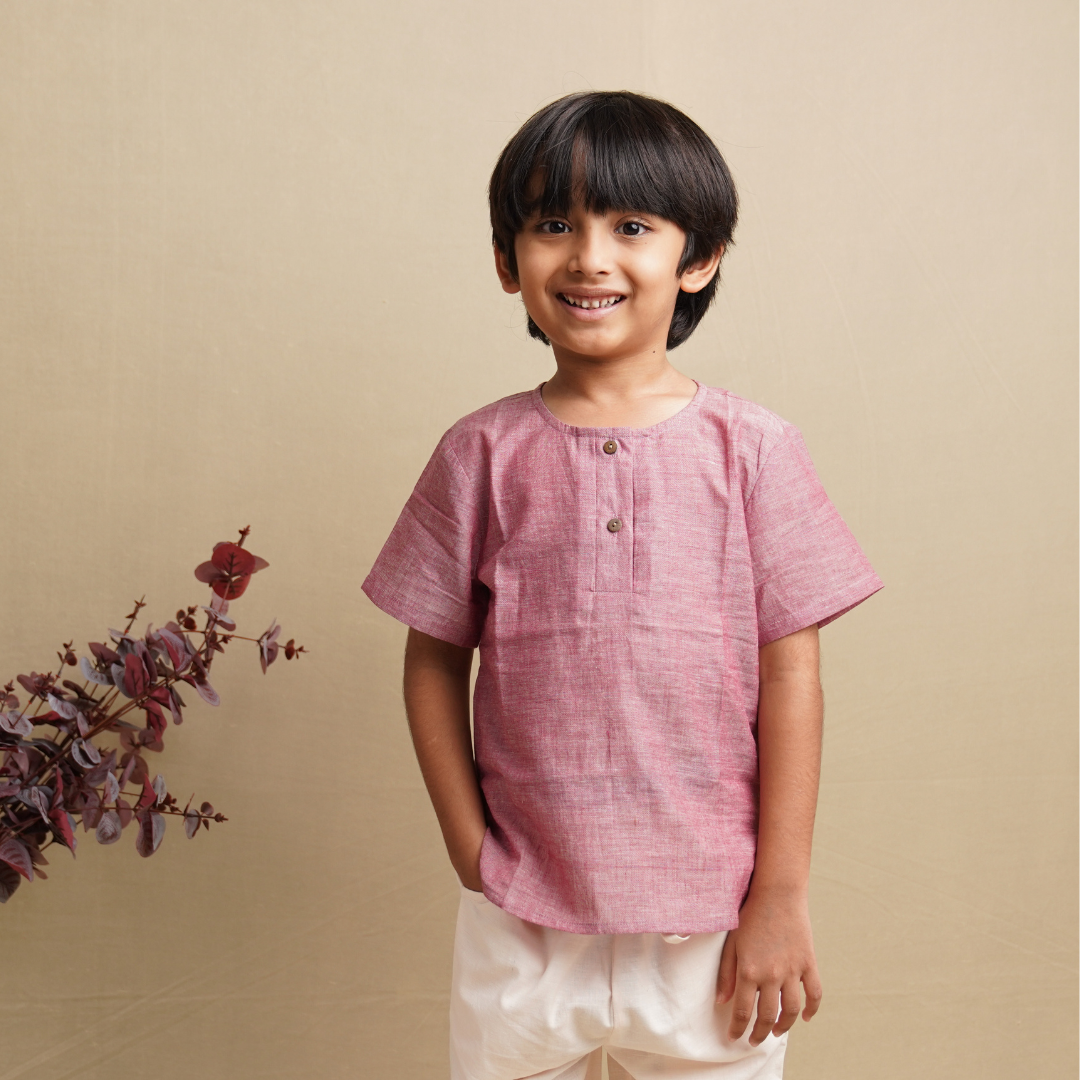 Khadi Kurta Shirt for Boys