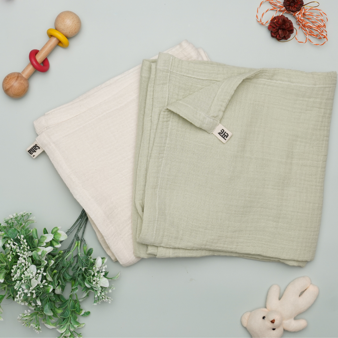Saha Muslin Swaddles For Boys And Girls