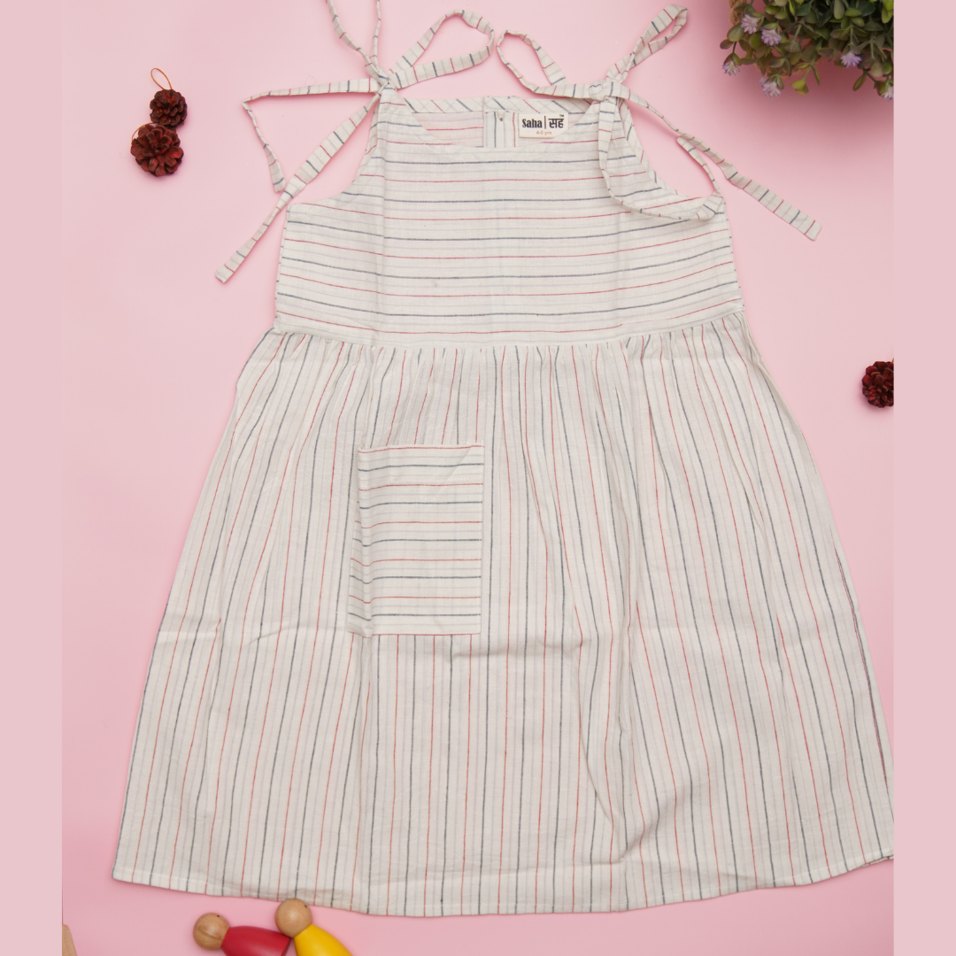 Close-up top view of Girls' frock
