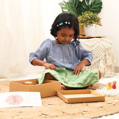 Waldorf Inspired Treasure Box for toddlers and preschoolers holistic development in early childhood safe natural wooden toys