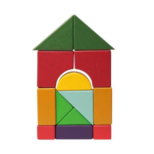 Wooden Geometric Blocks for open-ended play