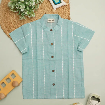 Boys' cotton festive shirt for Rakshabandhan celebrations