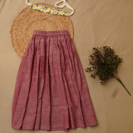 cotton skirt for girls soft natural breathable