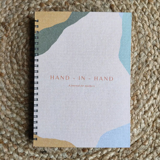 Journal for Mothers guided reflection – front cover view of mothers journal with mindful prompts