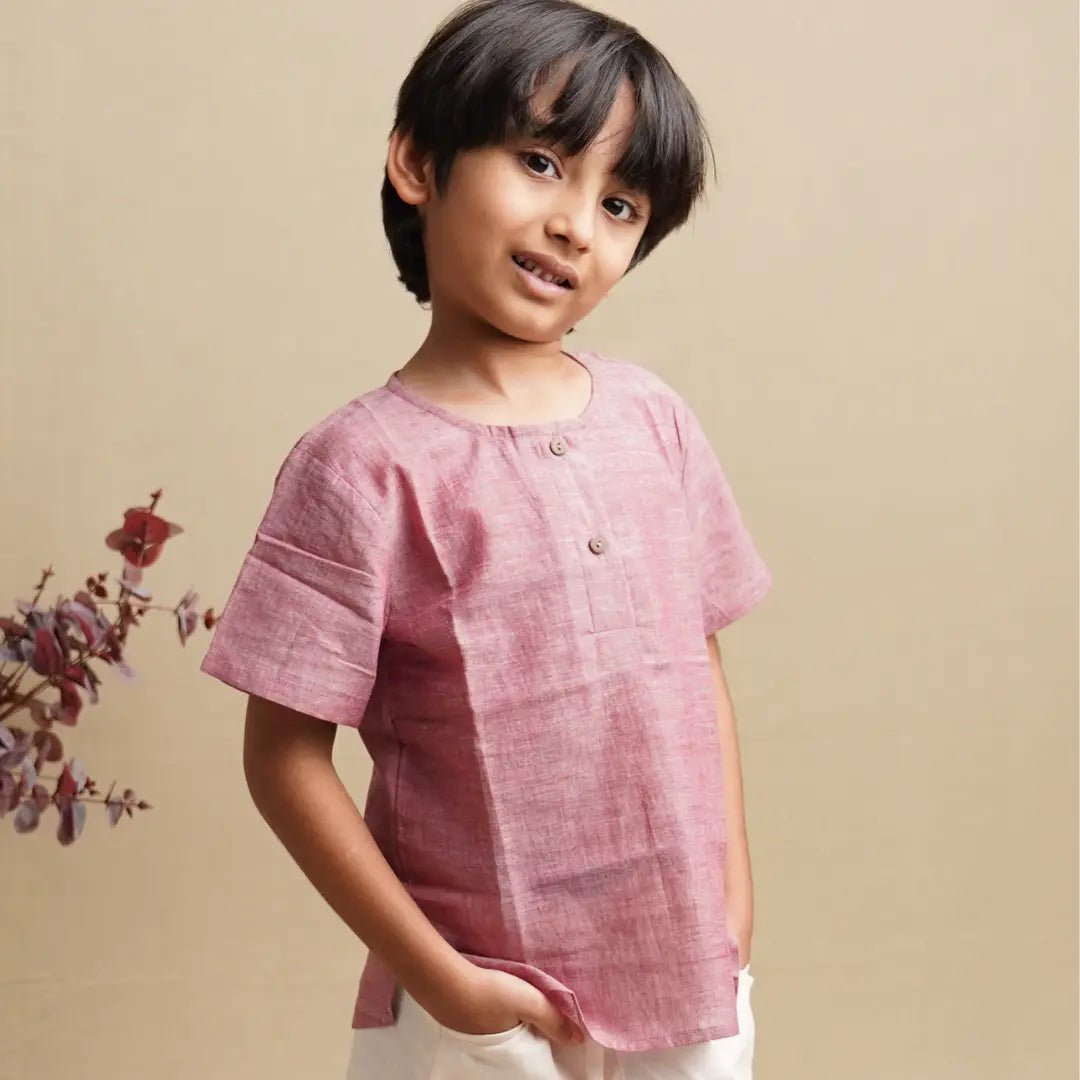 Pure cotton khadi brother sister festive outfits for kids