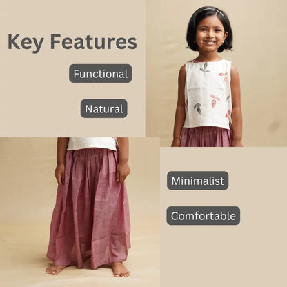 Matching sibling festivewear sets for boys and girls in khadi