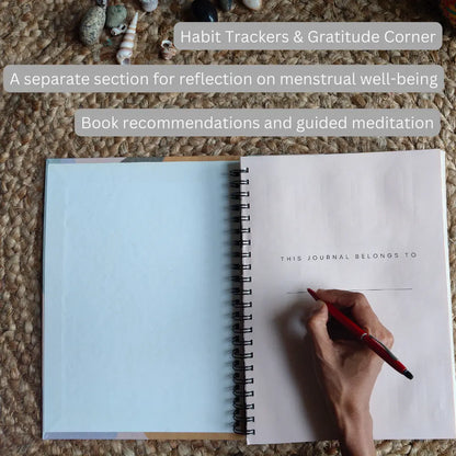 Mom writing in Journal for Mothers – reflective and mindful journaling for moms