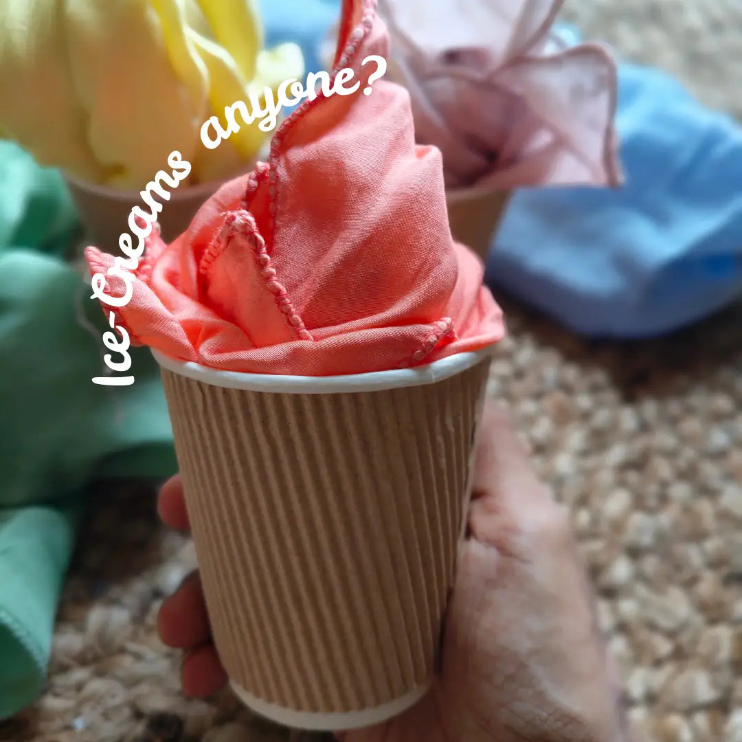 Pretend play with playsilks