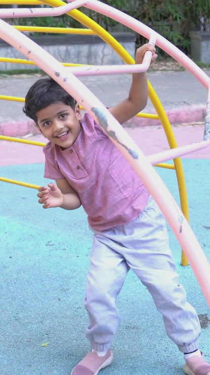 Cotton Joggers for Boys and Girls - Unisex Bottomwear for kids