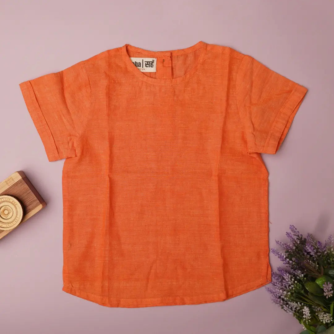 Flatlay of twilight baby khadi cotton top